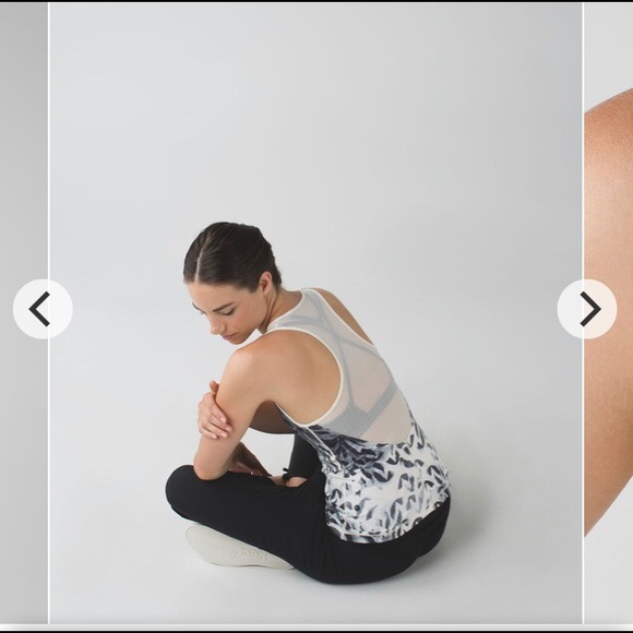 Lululemon Dance To Yoga Tank
Pretty Plume Angel Wing Black / Black - Picture 2 of 8